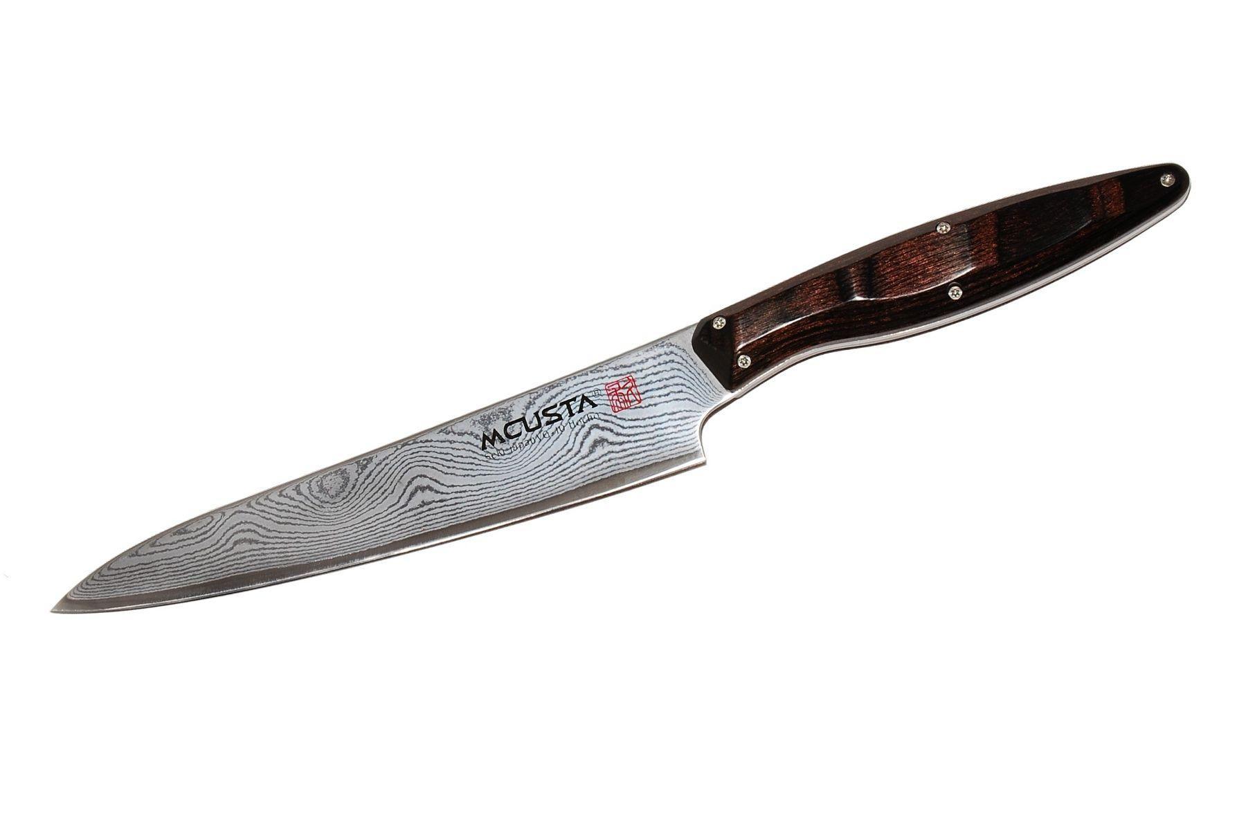 Mcusta japoński nóż kuchenny ze stali damasceńskiej PETTY 150 mm