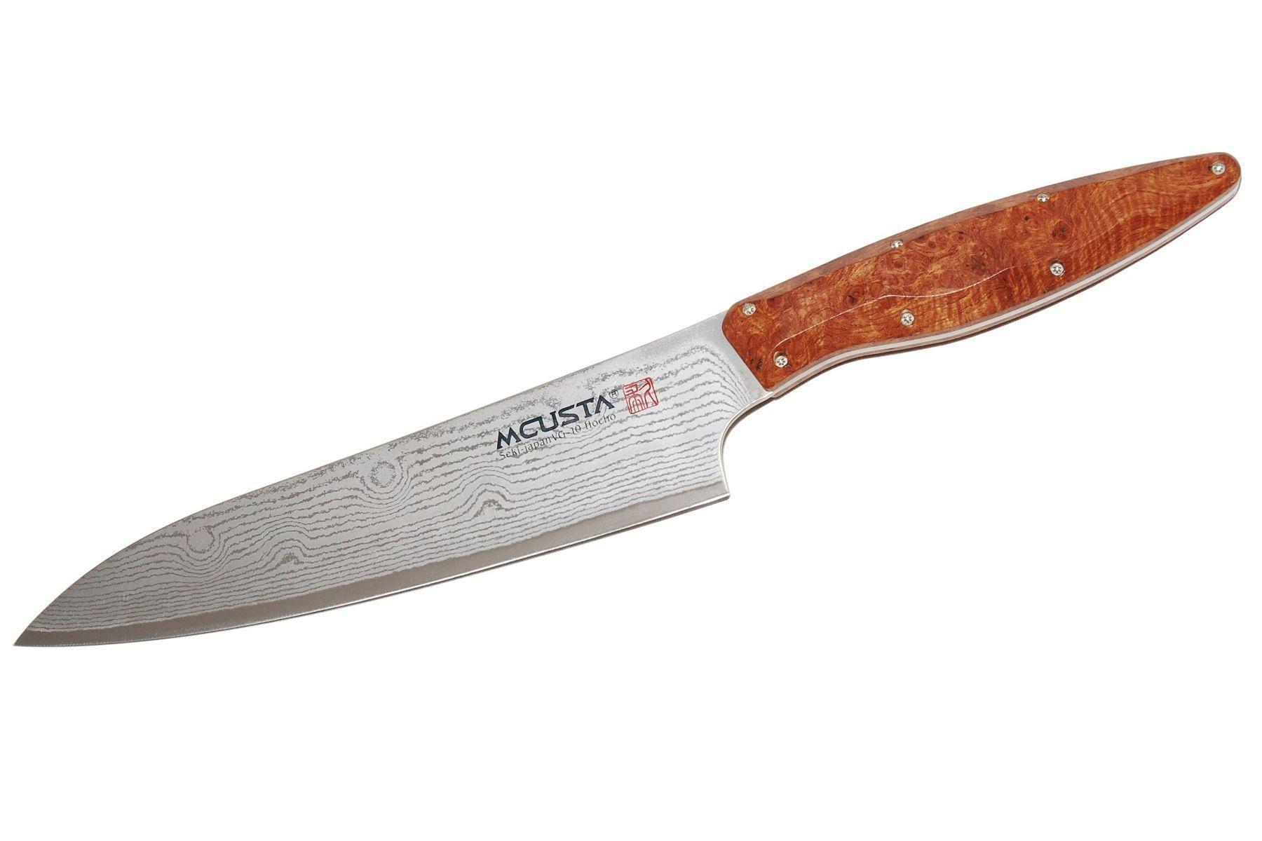Mcusta japoński nóż kuchenny ze stali damasceńskiej GYUTO 180 mm