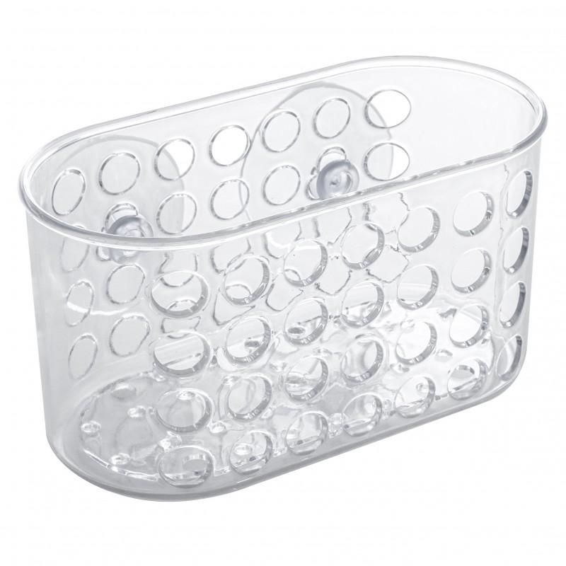 Koszyk łazienkowy plastikowy półka łazienkowa na przyssawki M - Yoka