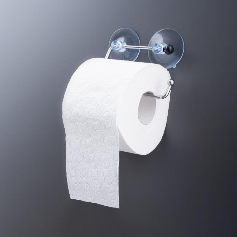Uchwyt na papier toaletowy na przyssawki chrom - Yoka