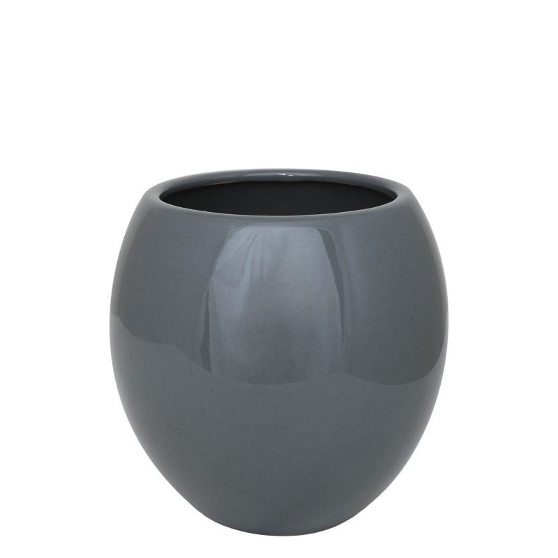 Kubek łazienkowy ceramiczny szary - Yoka