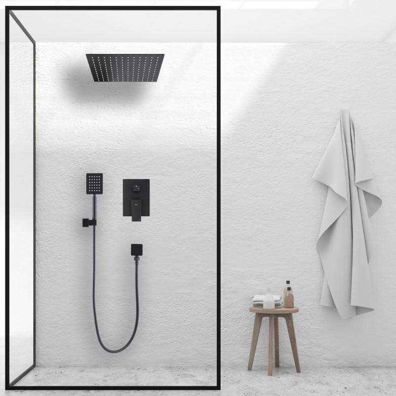Zestaw prysznicowy podtynkowy panel z deszczownicą 30 cm - Yoka