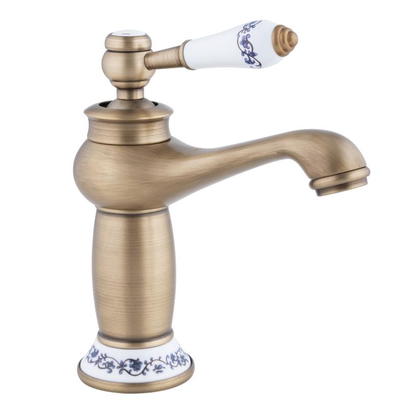 Bateria umywalkowa stojąca retro kran vintage Yoka Home