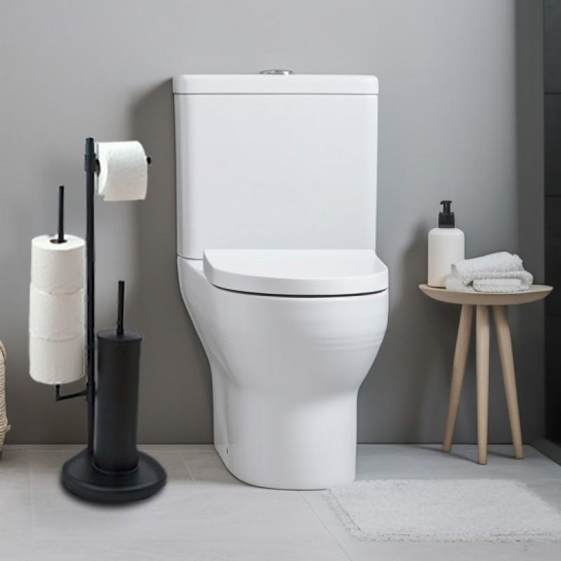 Stojak na papier toaletowy i szczotkę WC  3w1 - Yoka