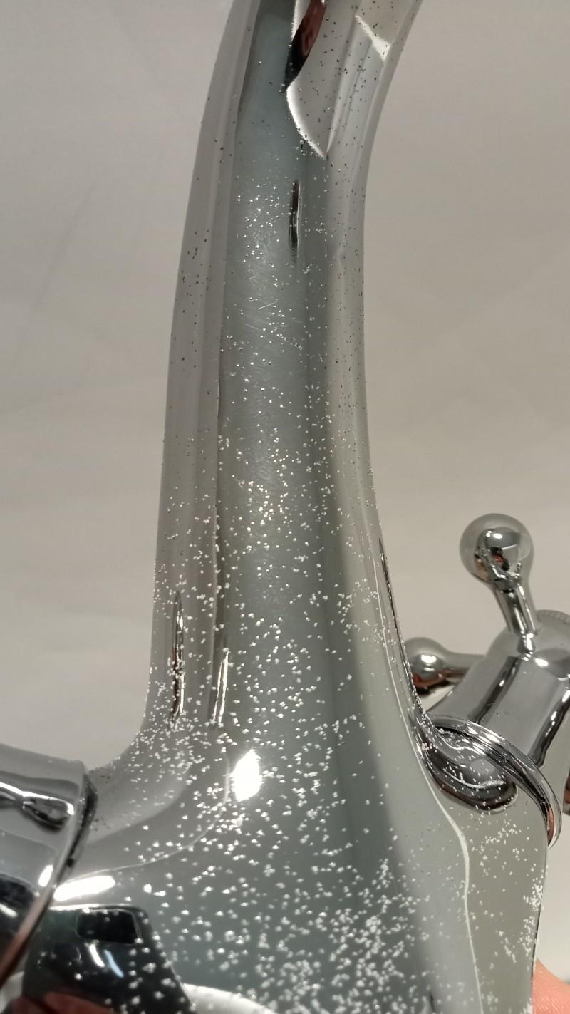 Bateria umywalkowa dwuuchwytowa stojąca kran chrom - OUTLET -75%