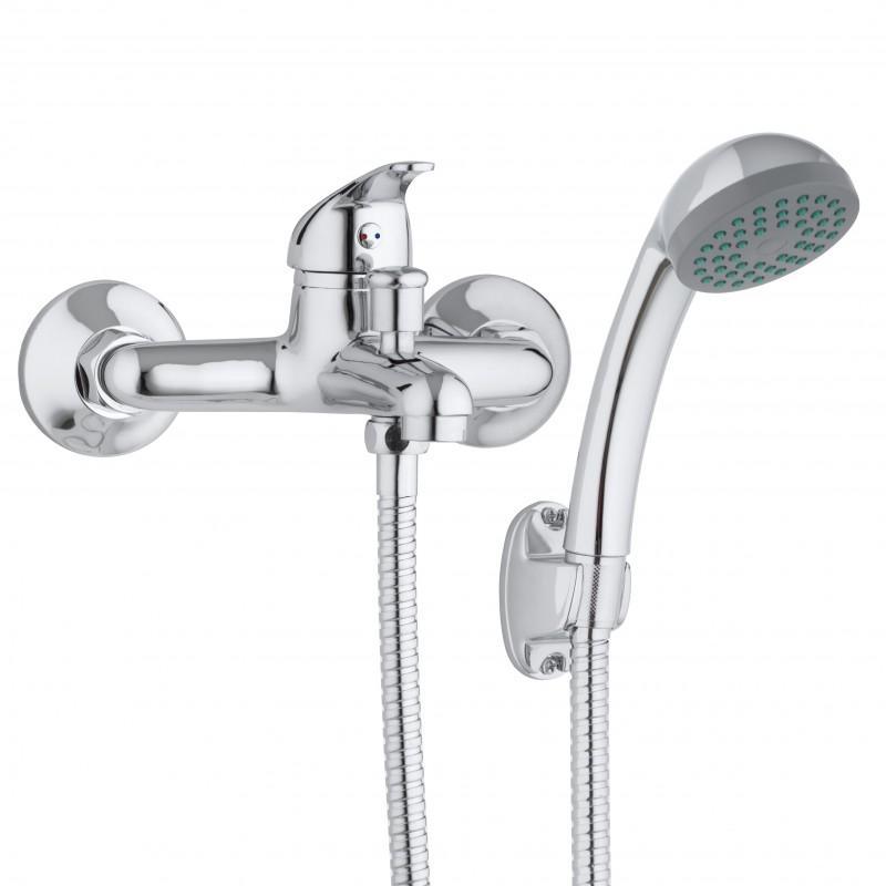 BATERIA WANNOWA ŚCIENNA ZESTAW PRYSZNICOWY KRAN- OUTLET - 30%