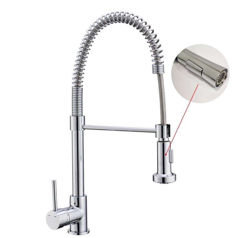 Bateria kuchenna zlewozmywakowa elastyczna giętka chrom - OUTLET 30%