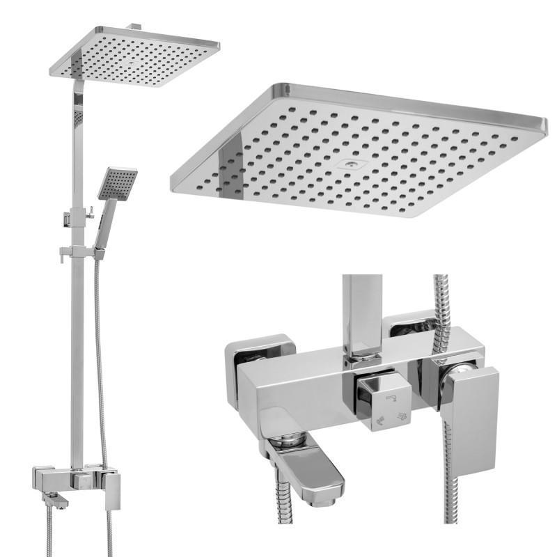 ZESTAW PRYSZNICOWY MECHANICZNY 30 CM, CHROM OUTLET 30%