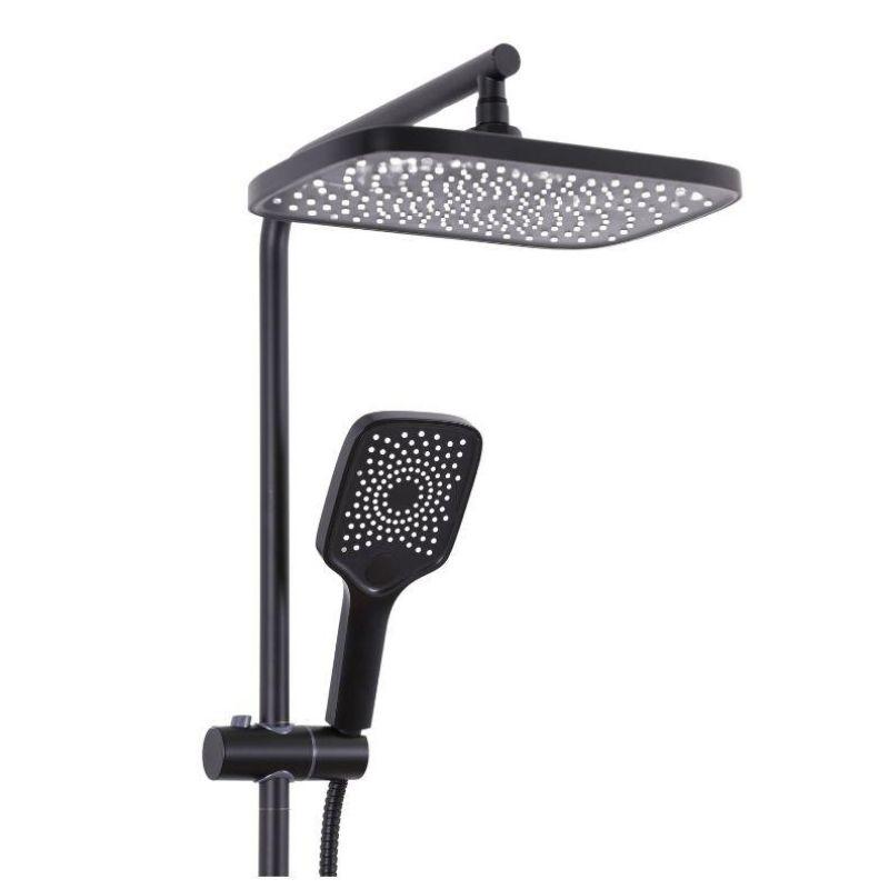 Deszczownica prysznicowa duża i słuchawka do prysznica 2 strumienie wody zestaw 