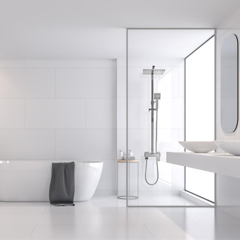 ZESTAW PRYSZNICOWY MECHANICZNY 25 CM, CHROM OUTLET 30%