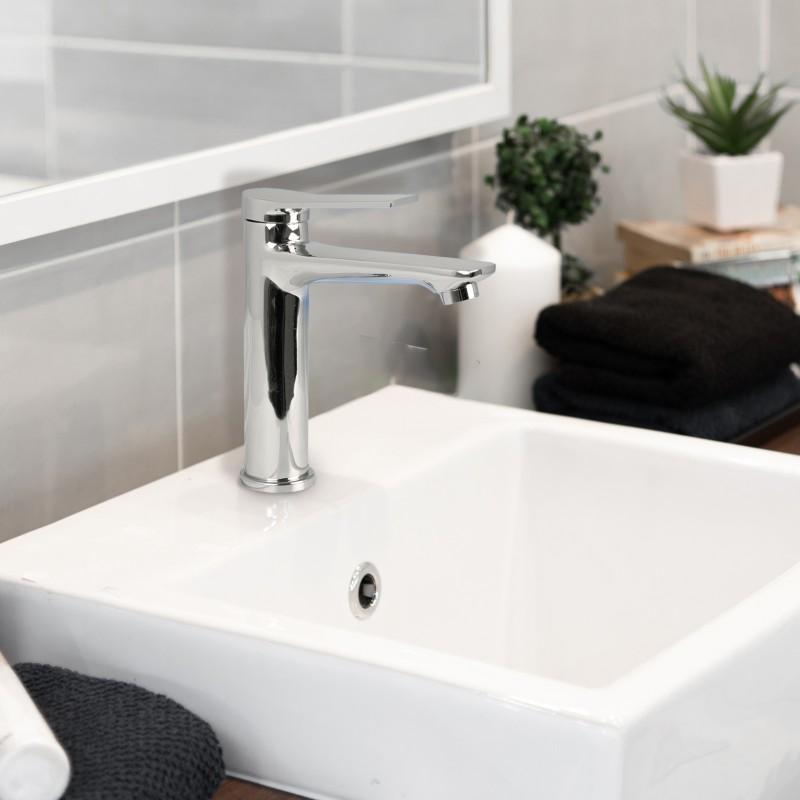 Bateria umywalkowa stojąca łazienkowa chrom OMALA24 - OUTLET30% - Yoka