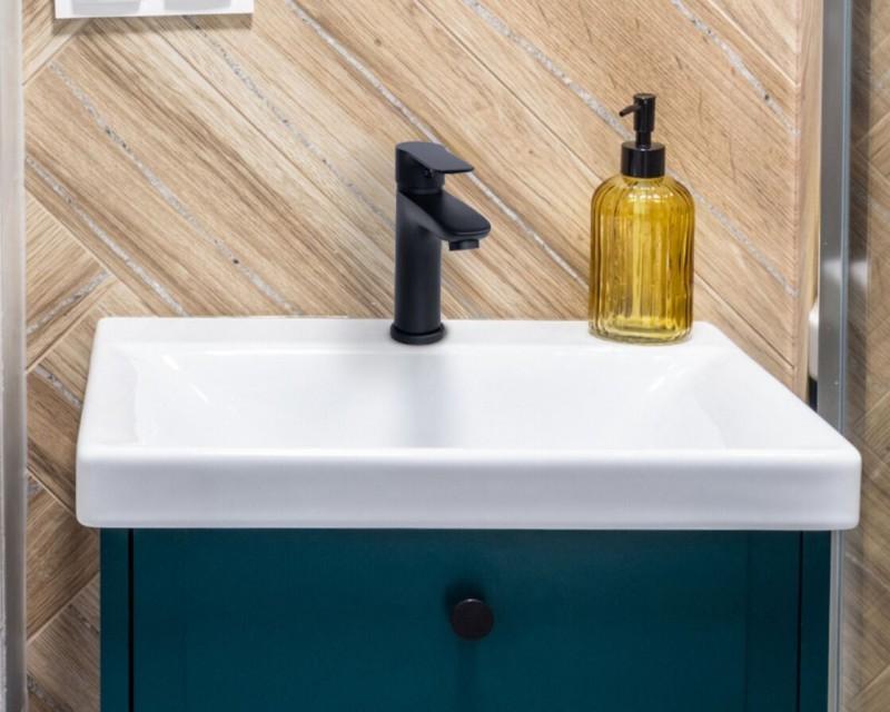 Bateria umywalkowa stojąca łazienkowa czarna KORFU24 OUTLET 30% - Yoka