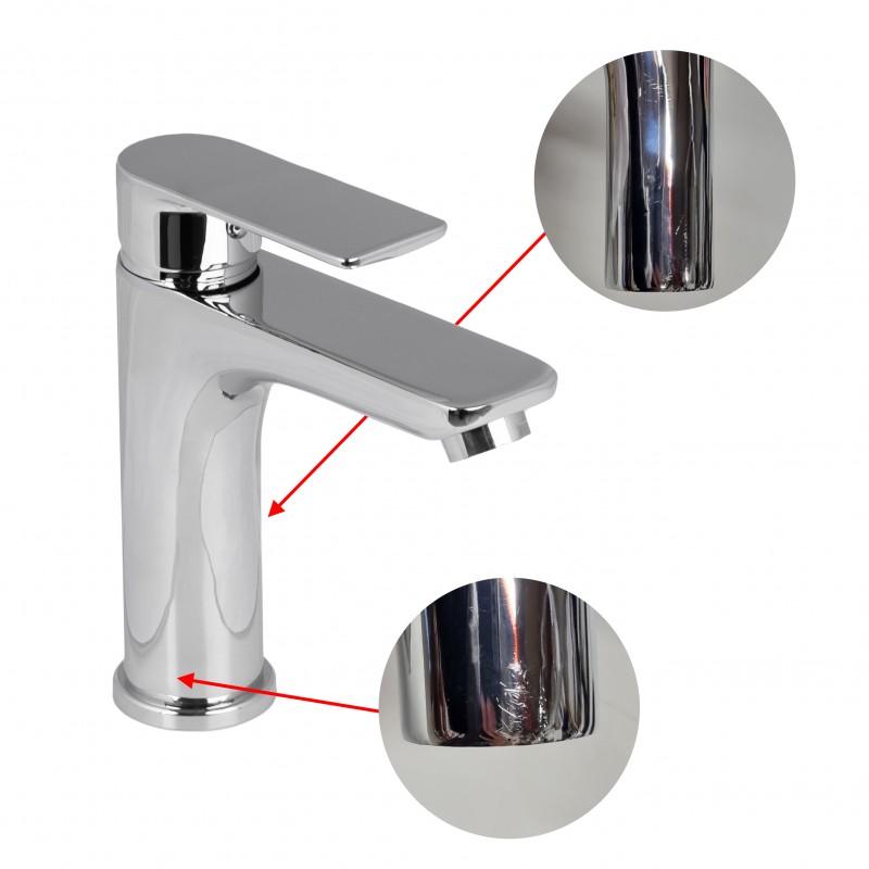 Bateria umywalkowa wysoka nablatowa kwadratowa łazienkowa ELENA24 - OUTLET30% - YOKA