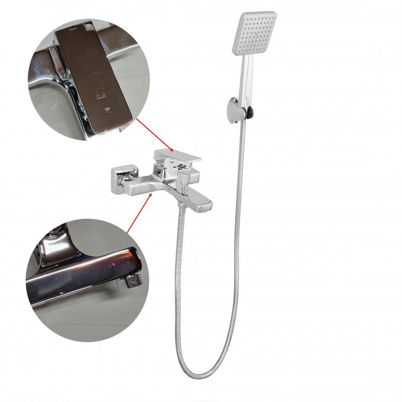 Bateria wannowo-prysznicowa mechaniczna chrom - OUTLET 30%