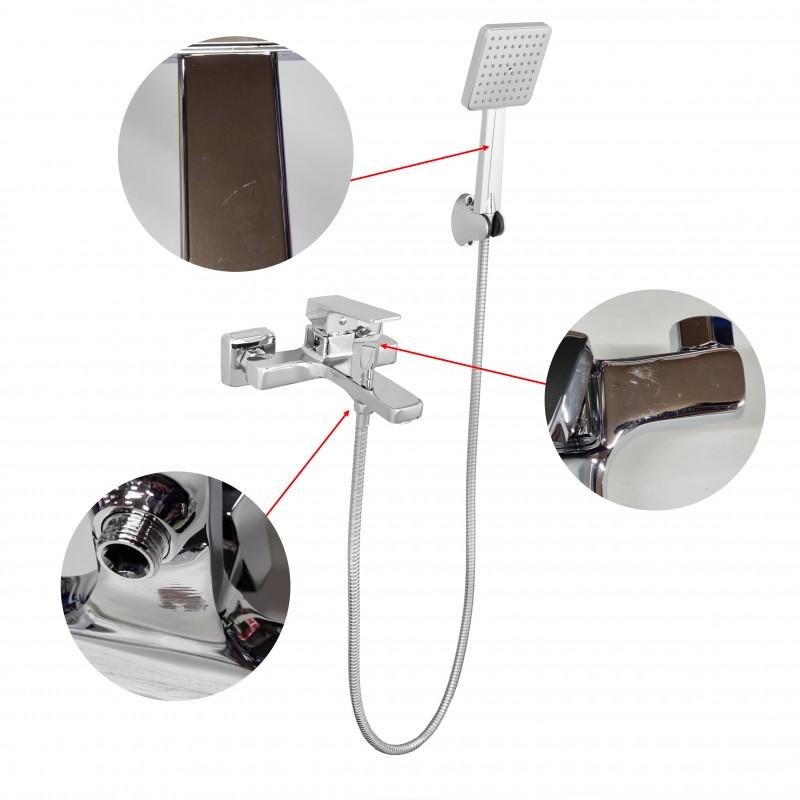 Bateria wannowo-prysznicowa mechaniczna chrom - OUTLET 30%