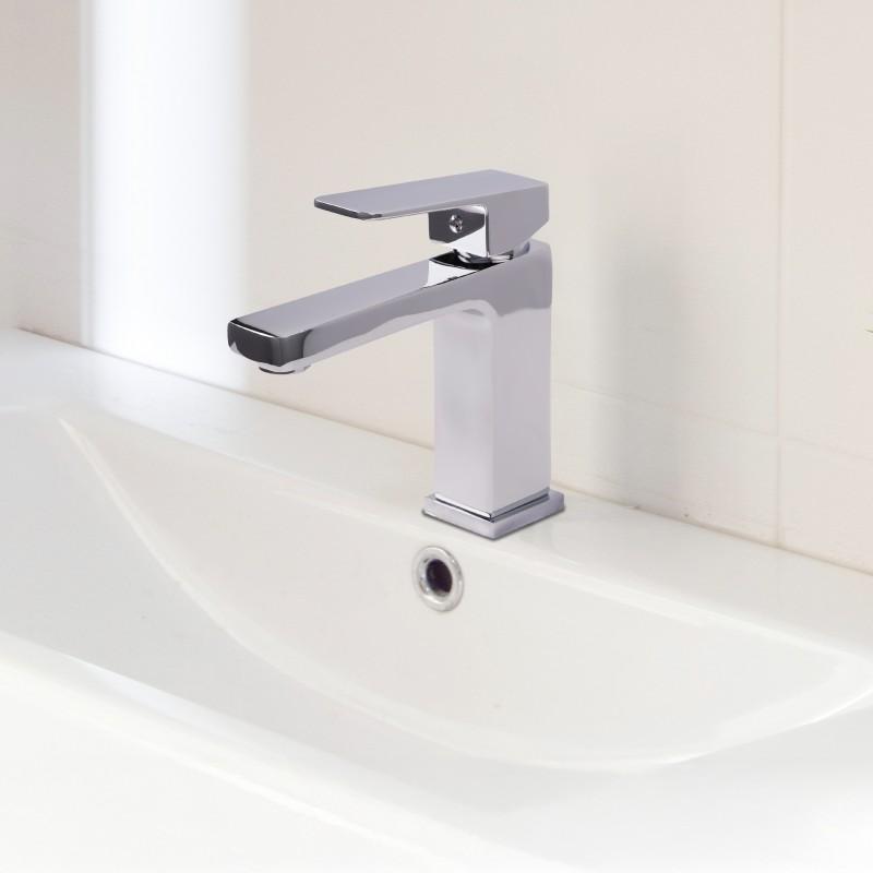 Bateria umywalkowa łazienkowa nowoczesna połysk - OUTLET 30%