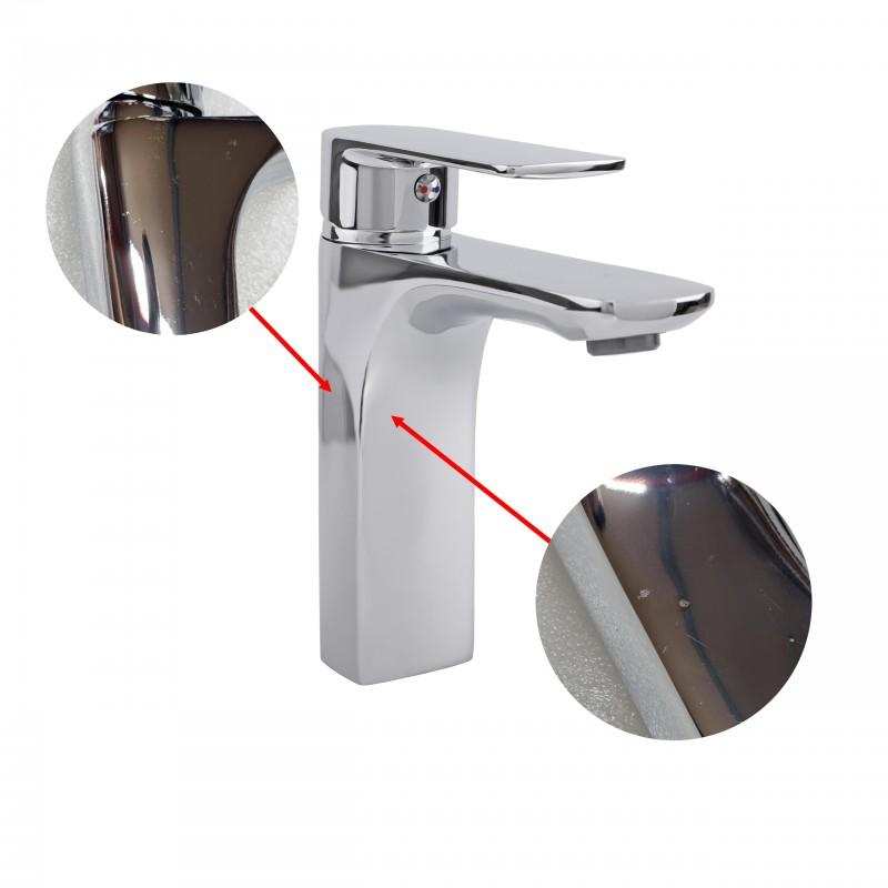 Bateria umywalkowa stojąca łazienkowa chrom - OUTLET 30%