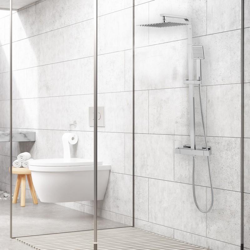 Zestaw prysznicowy bateria termostat deszczownica - OUTLET 30%