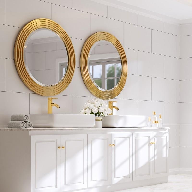 Wysoka bateria umywalkowa łazienkowa SPA złota OUTLET 30% - Yoka
