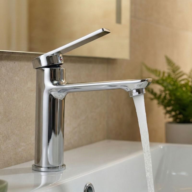 Bateria umywalkowa wysoka nablatowa  łazienkowa - Yoka