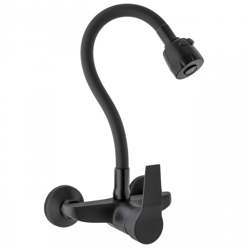 Bateria kuchenna ścienna elastyczna wylewka kran - Yoka OUTLET 30%