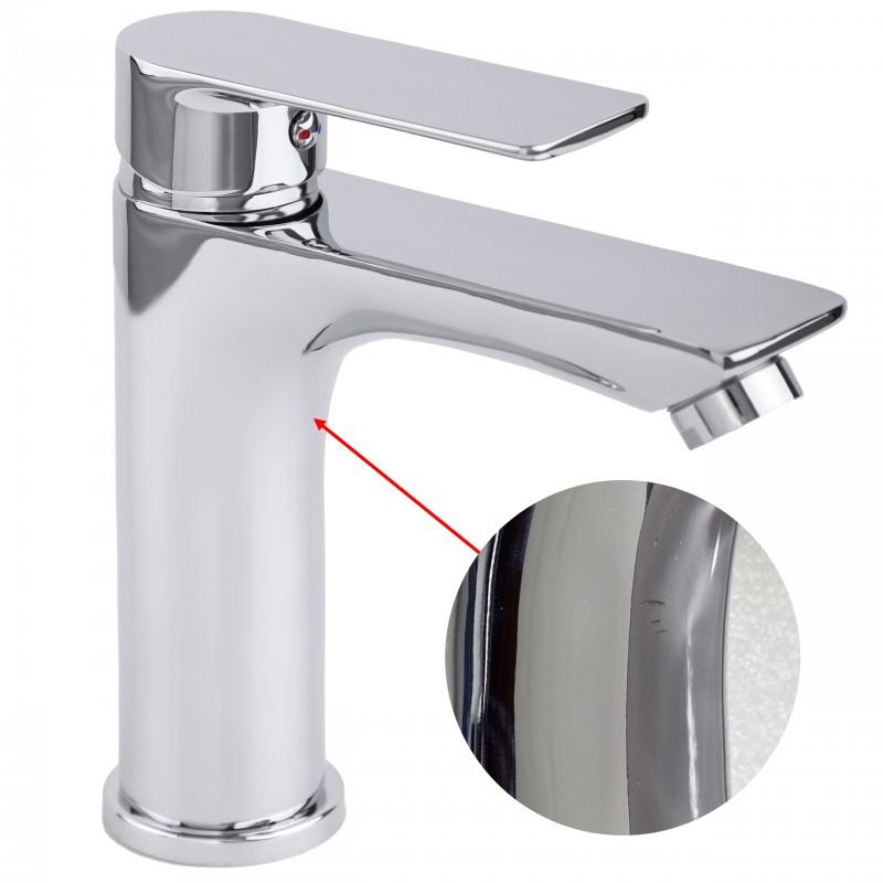 Bateria umywalkowa stojąca łazienkowa chrom - OUTLET 30%