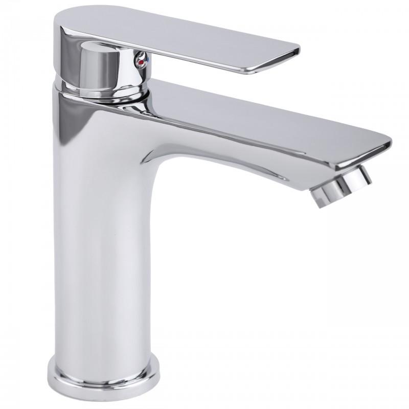 Bateria umywalkowa stojąca łazienkowa chrom - OUTLET 30%