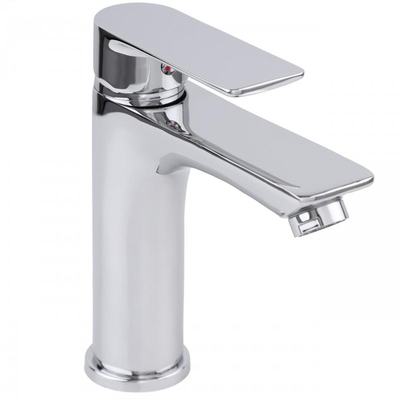 Bateria umywalkowa stojąca łazienkowa chrom - OUTLET 30%